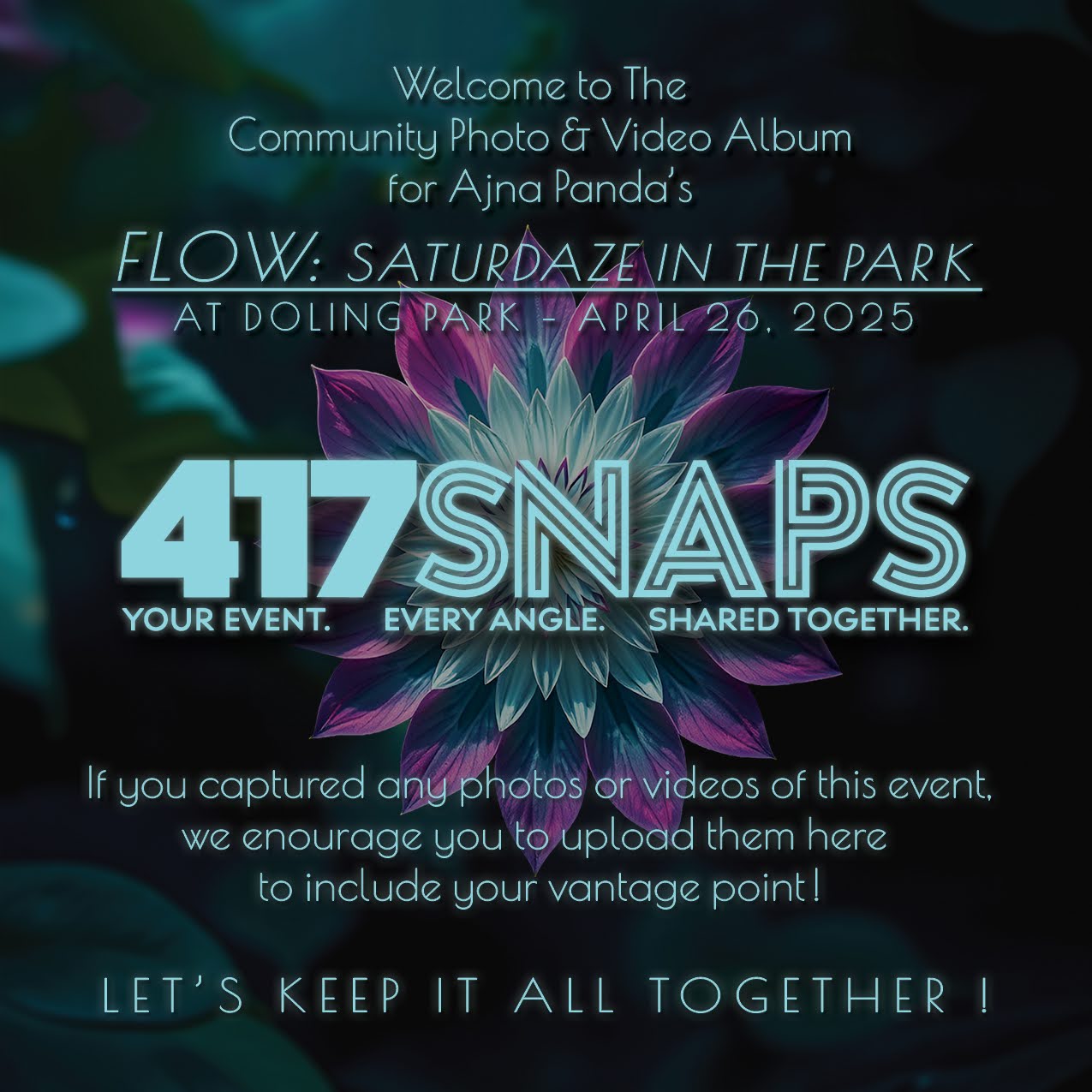 2025-04-26: FLOW Saturdaze At The Park (Ajna Panda Co) - Doling Park Pavilion cover
